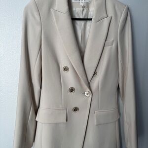 Veronica Beard Dickey Jacket Size 2 Khaki Crepe